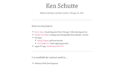 Desktop Screenshot of kenschutte.com