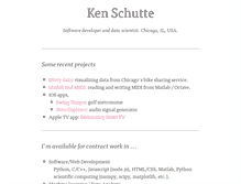 Tablet Screenshot of kenschutte.com